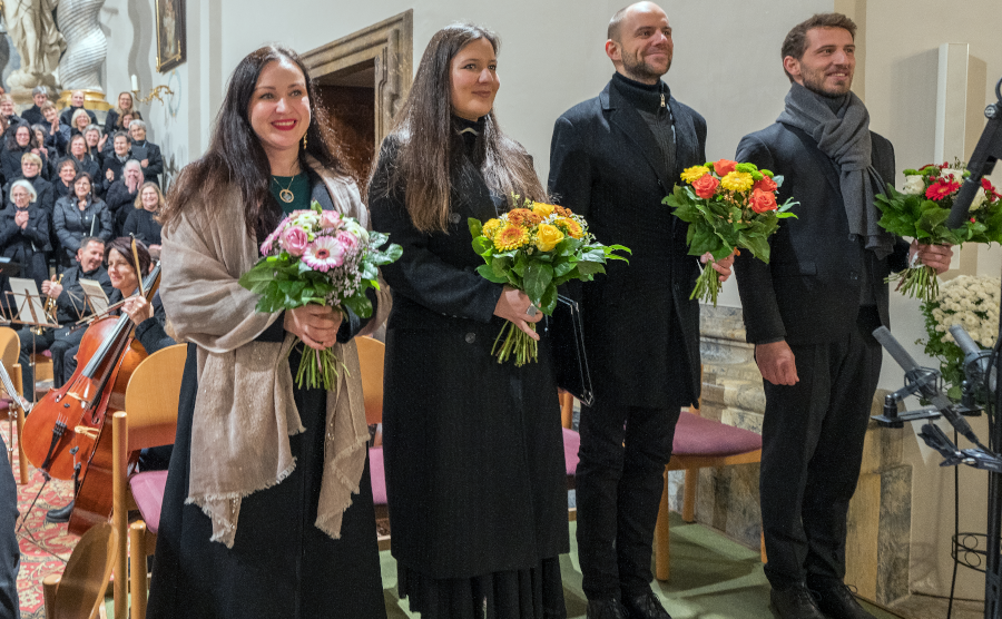 Herbstkonzert 2024: Tetiana MIYUS, Neira MUHIĆ, Mario LERCHENBERGER und Philipp SCHÖLLHORN als Solisten